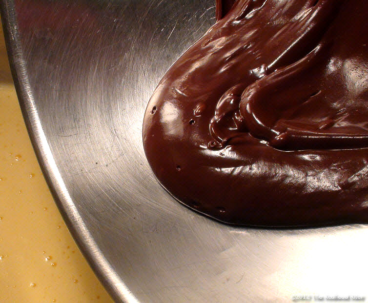 add chocolate to wet ingredients