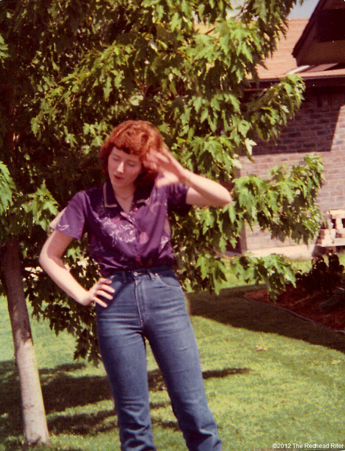 Sherry in the front yard