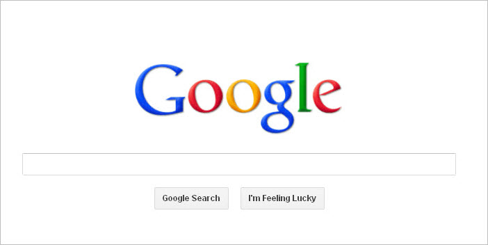 Google Homepage Search Engine White 1