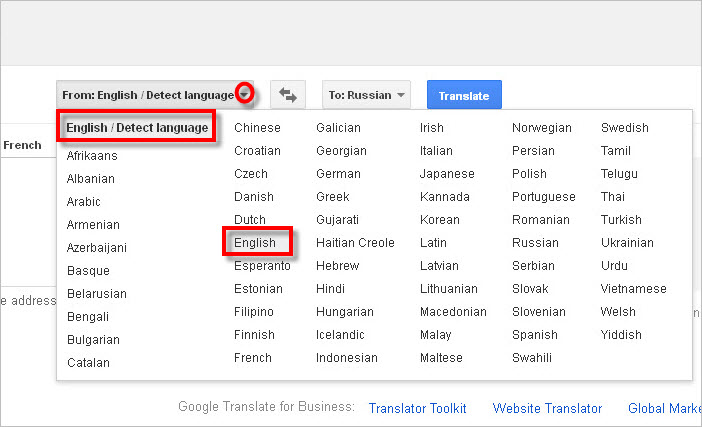 Languages Available Google Translate To 5