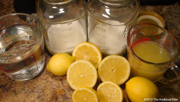homemade  old fashioned lemonade ingredients 1