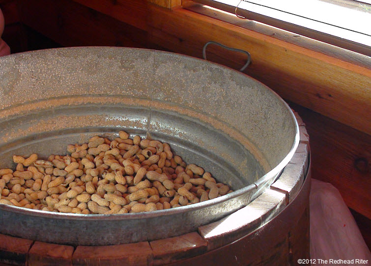 BIG bucket of peanuts
