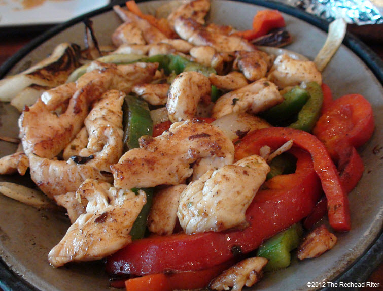 chicken fajitas with red peppers