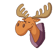 moose winking animated gif