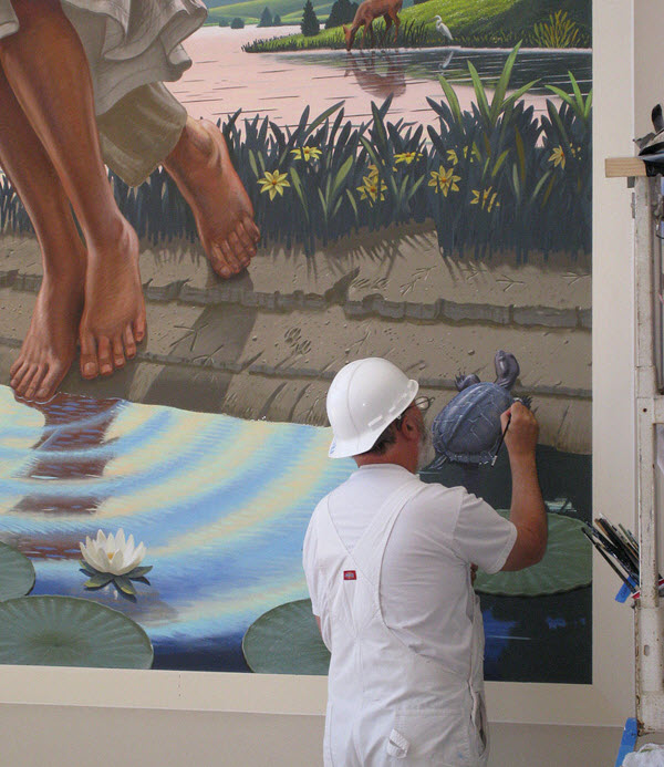 Eric Grohe Murals In the Beginning God Created 3
