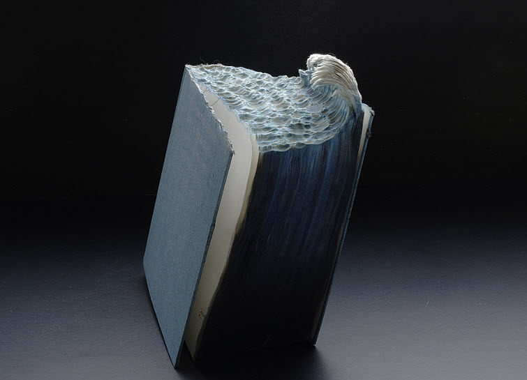 Guy Laramee Transforms Books Into Landscapes 15