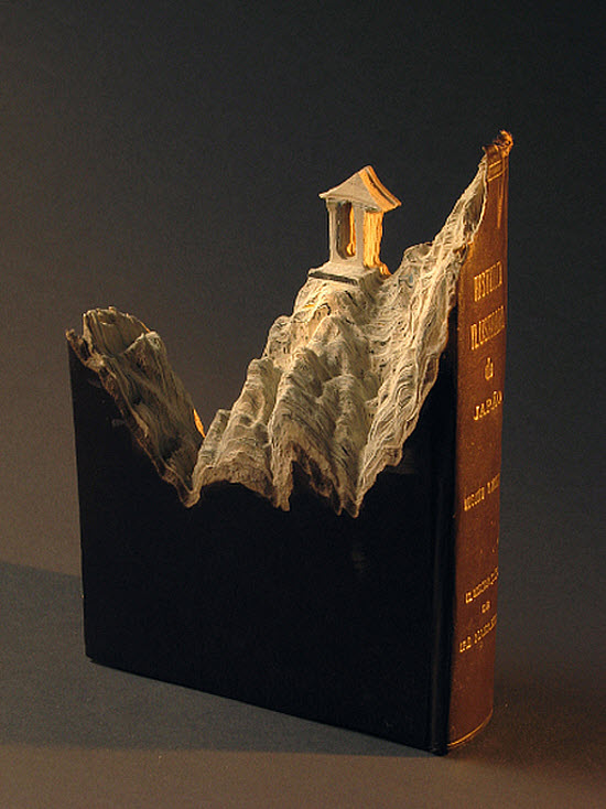 Guy Laramee Transforms Books Into Landscapes 9