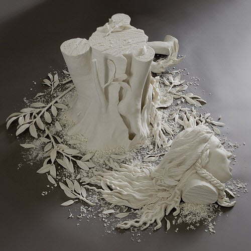 Kate MacDowell porcelain daphne_side