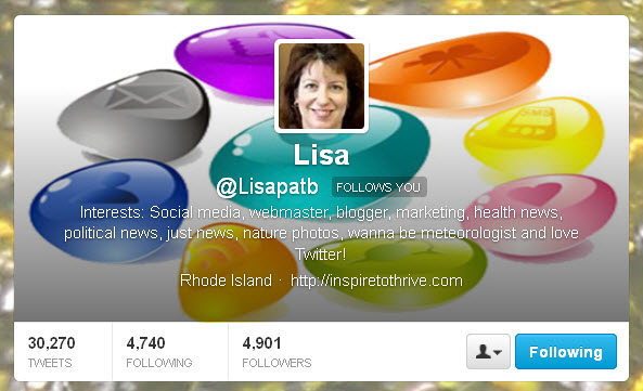 Lisa @Lisapatb Twitter header