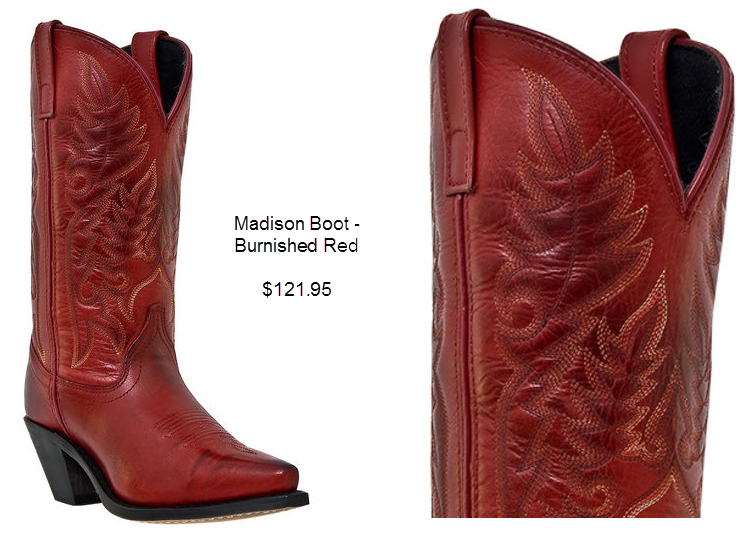 Madison Boot - Burnished Red