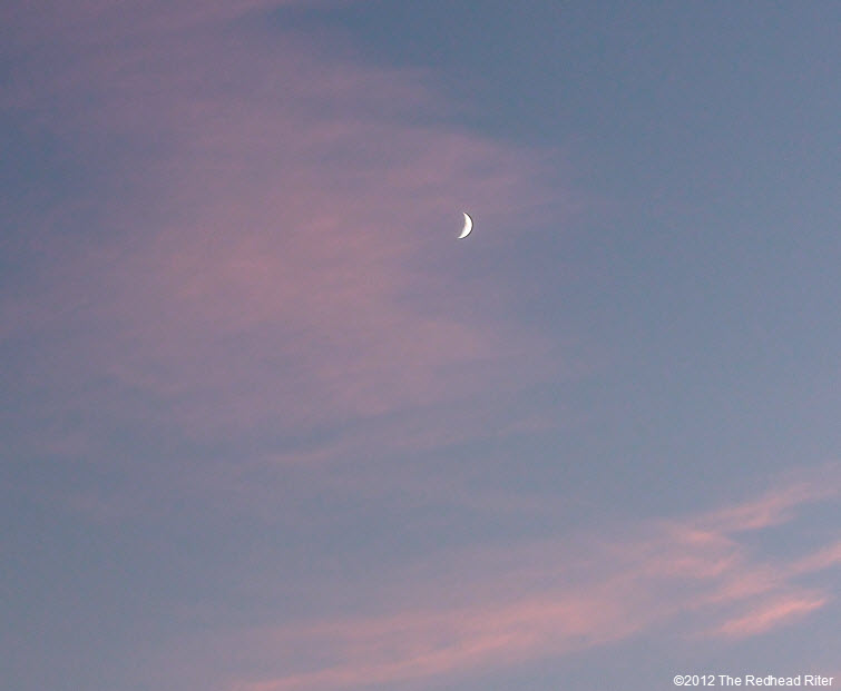 fingernail moon pink blue sky 2