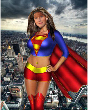 Superman Superwoman Superhero Fight Evil