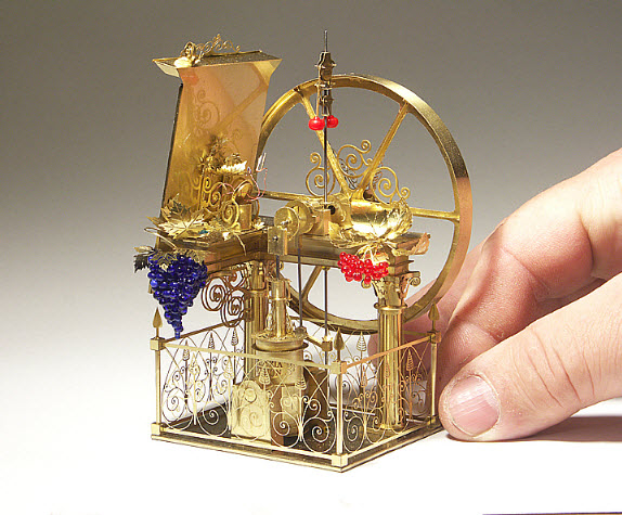 Syzmon Klimek Artist Miniature Mechanical Creations In Wine Glasses 10