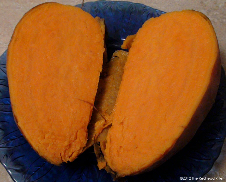whole baked Sweet Potato orange 7