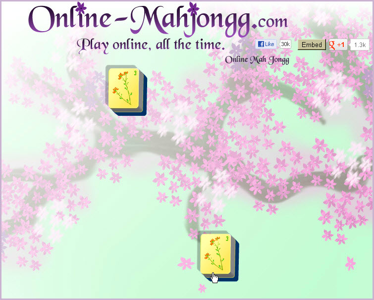Online Mahjong Game matching tiles 2