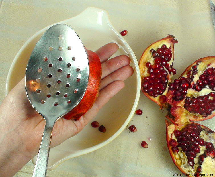 Remove Pomegranate Seeds red fruit  6