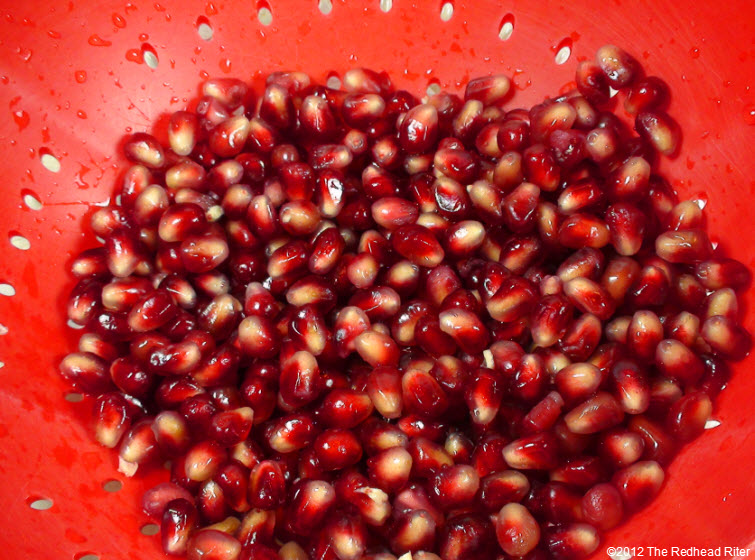 Remove Pomegranate Seeds red fruit  7
