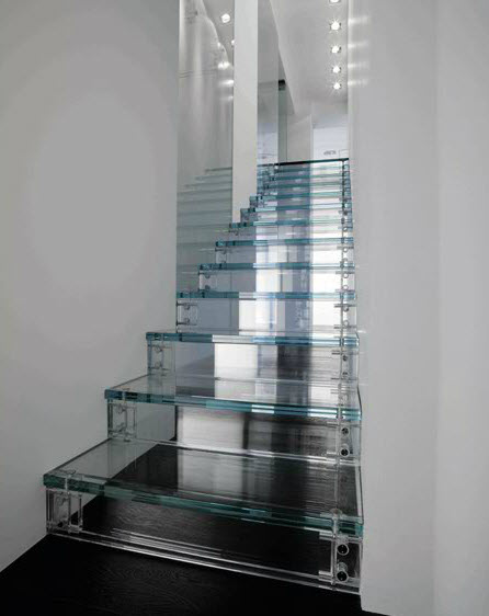 Glass Stairs Designed By Carlo Santambrogio