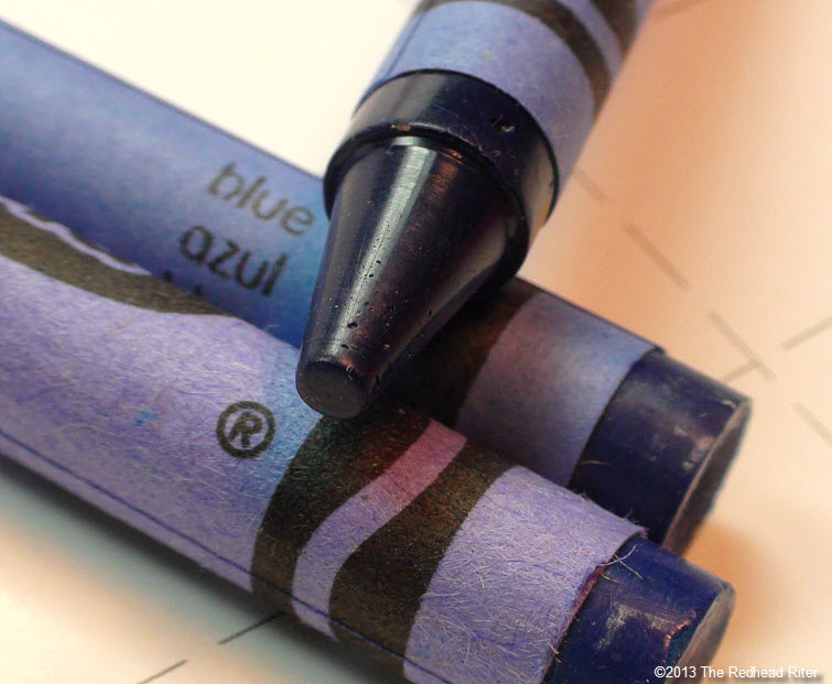 azul blue crayola crayon
