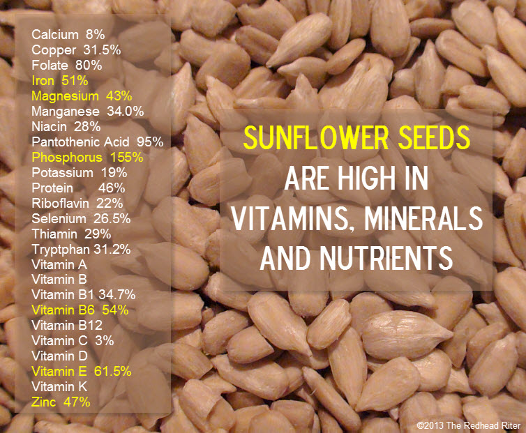 organic sunflower seeds vitamins nutrients