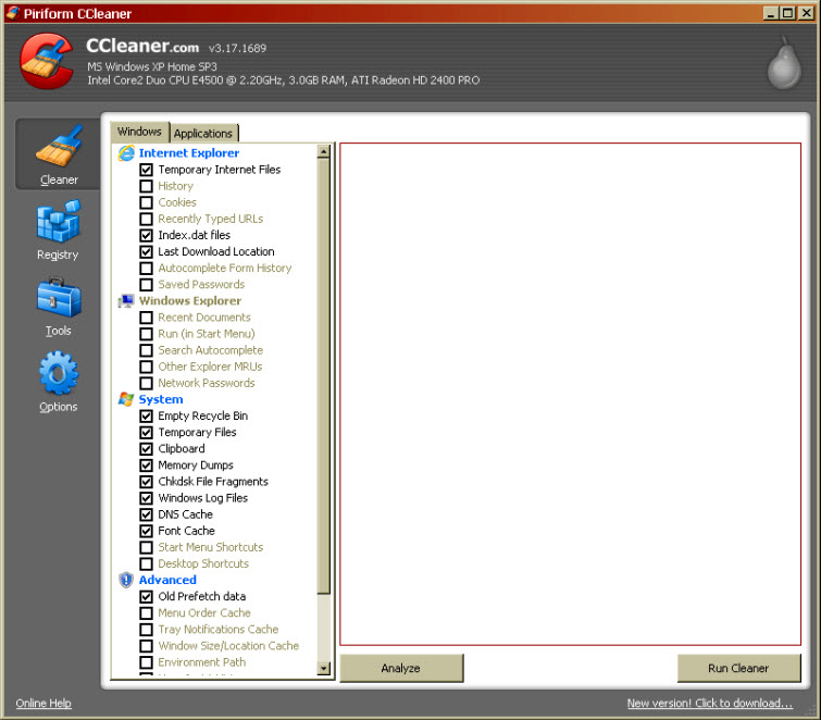 ccleaner for windows or mac