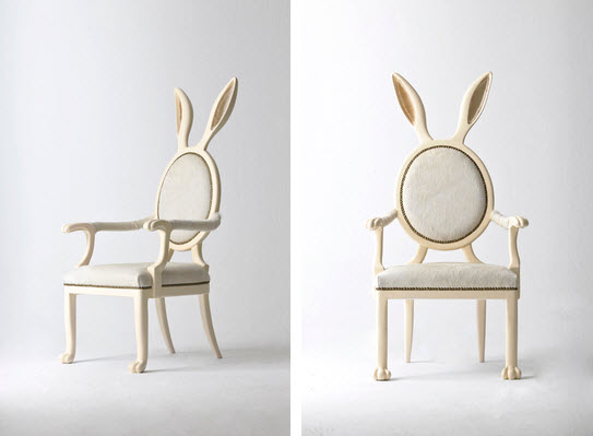 Artist Merve Kahraman bunny ears chair 1