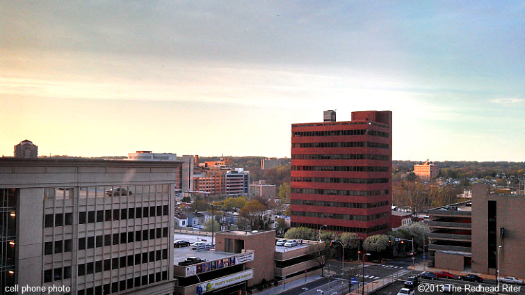 Wilmington Delaware partial skyline sunset