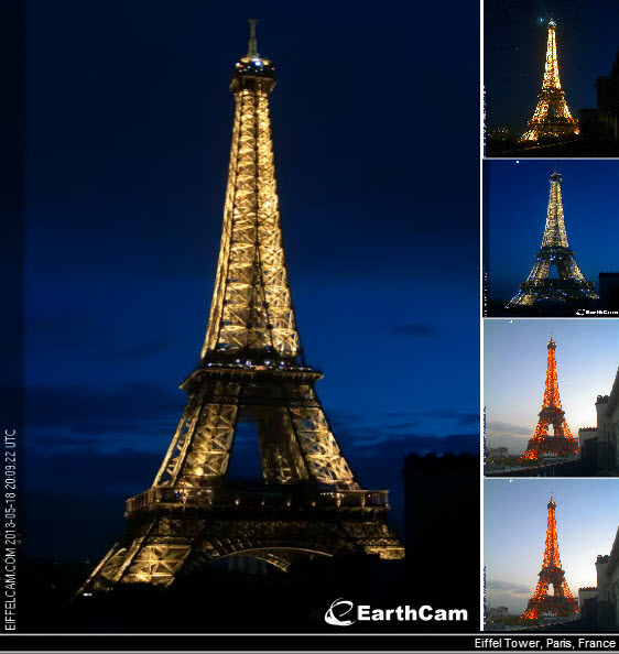 eiffel tower france earthcam webcam