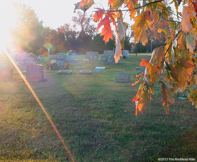 graveyard sunset in fall syria virginia