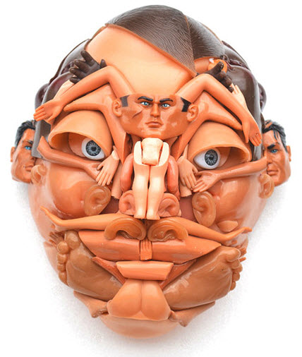 doll parts man face sculpture 5