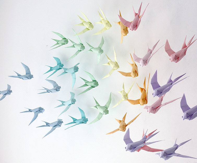 origami artist mobano origami birds