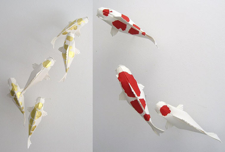origami artist mobano origami fish