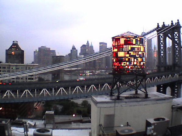 Tom Fruin Modern Stained-Glass Water Tower 1