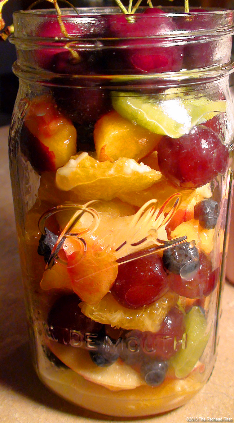 ball jar mason jar fruit filled