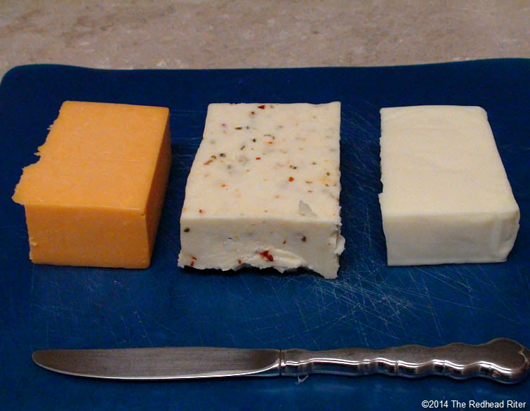 3 cheeses cheedar pepper jack mozzarella