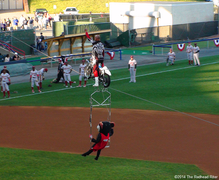 4 flying squirrels opening night high flying motorcycle act