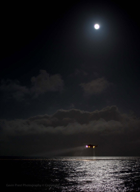 Gavin Prest Photograph Hornsea UK Moonlight rescue