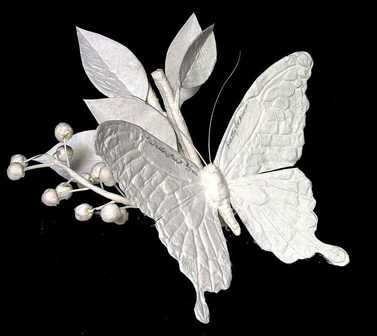 Paper Artists Eckman Cool Cast Paper Art Sculptures swallow-tail
