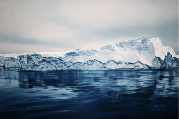 Zaria Forman Greenland #54 iceberg soft pastel on paper