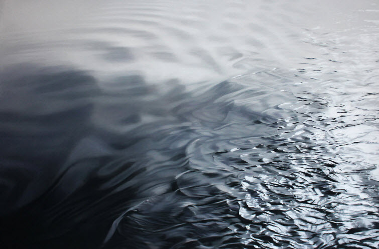 Zaria Forman Greenland #56 water ripples soft pastel on paper