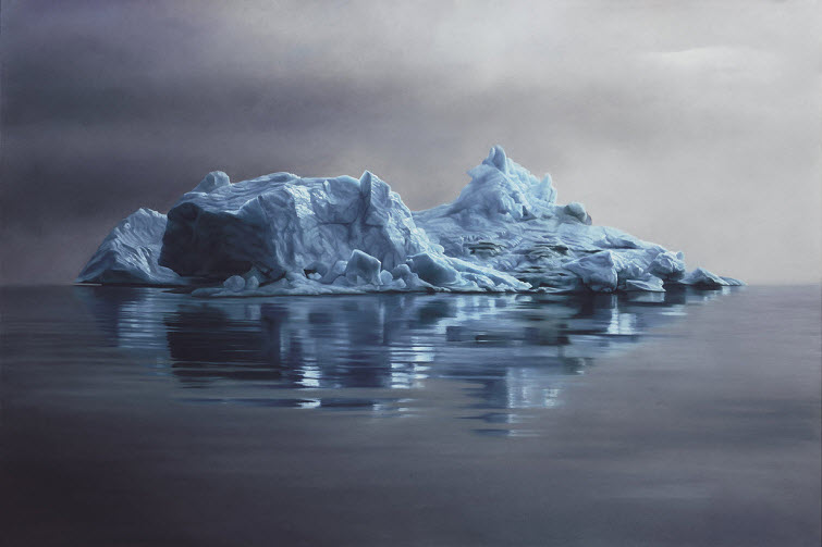 Zaria Forman Greenland #62 iceberg soft pastel on paper