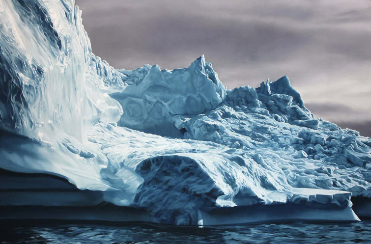 Zaria Forman Greenland #63 iceberg soft pastel on paper