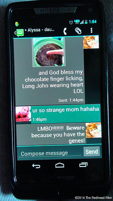 18 Life Messages In Chocolate Texts Redhead Sherry Riter