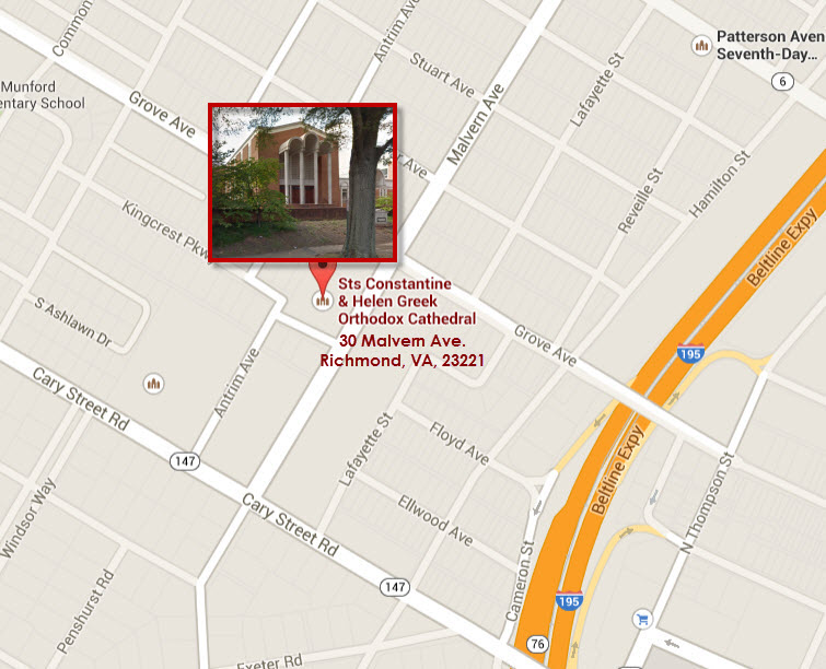 map google  sts constantine and helen greek orthodox cathedral