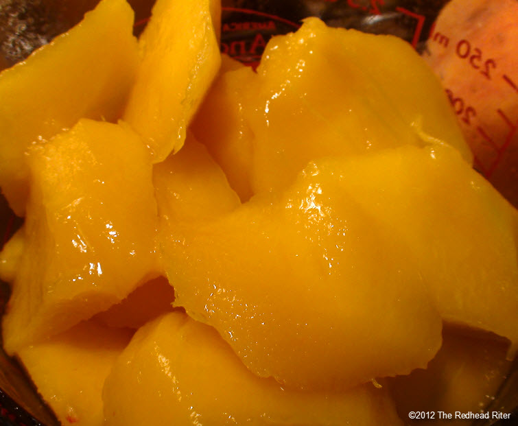 fresh juicy peeled diced mango 6