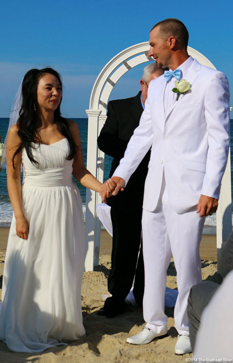 10 Mr and Mrs Outer Banks Beach Wedding 1