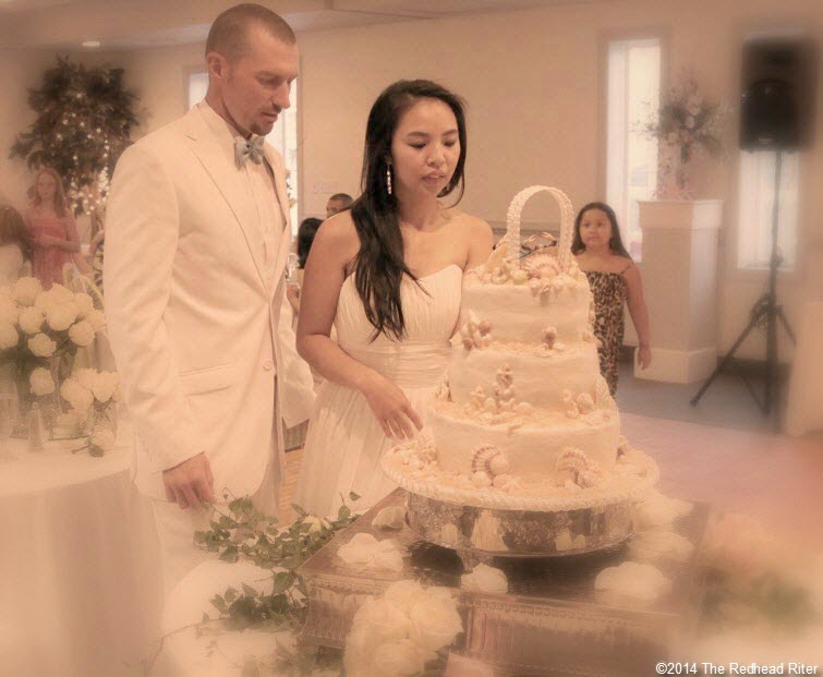 20 cake Outer Banks Beach Wedding reception 1