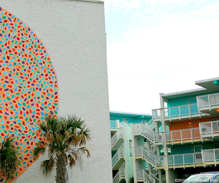 hotel matches painted art multi color circular shapes within circle