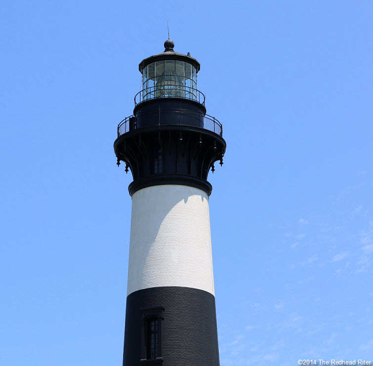 the top of Bodie Island Lighthouse, Nags Head, NC