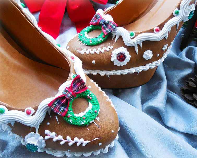 Gingerbread Heels Wear Shoes Shoe Bakery Sweet Treats2
